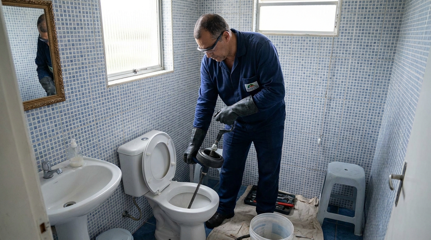 Desentupimento de vaso profissional em Sorocaba‑SP
