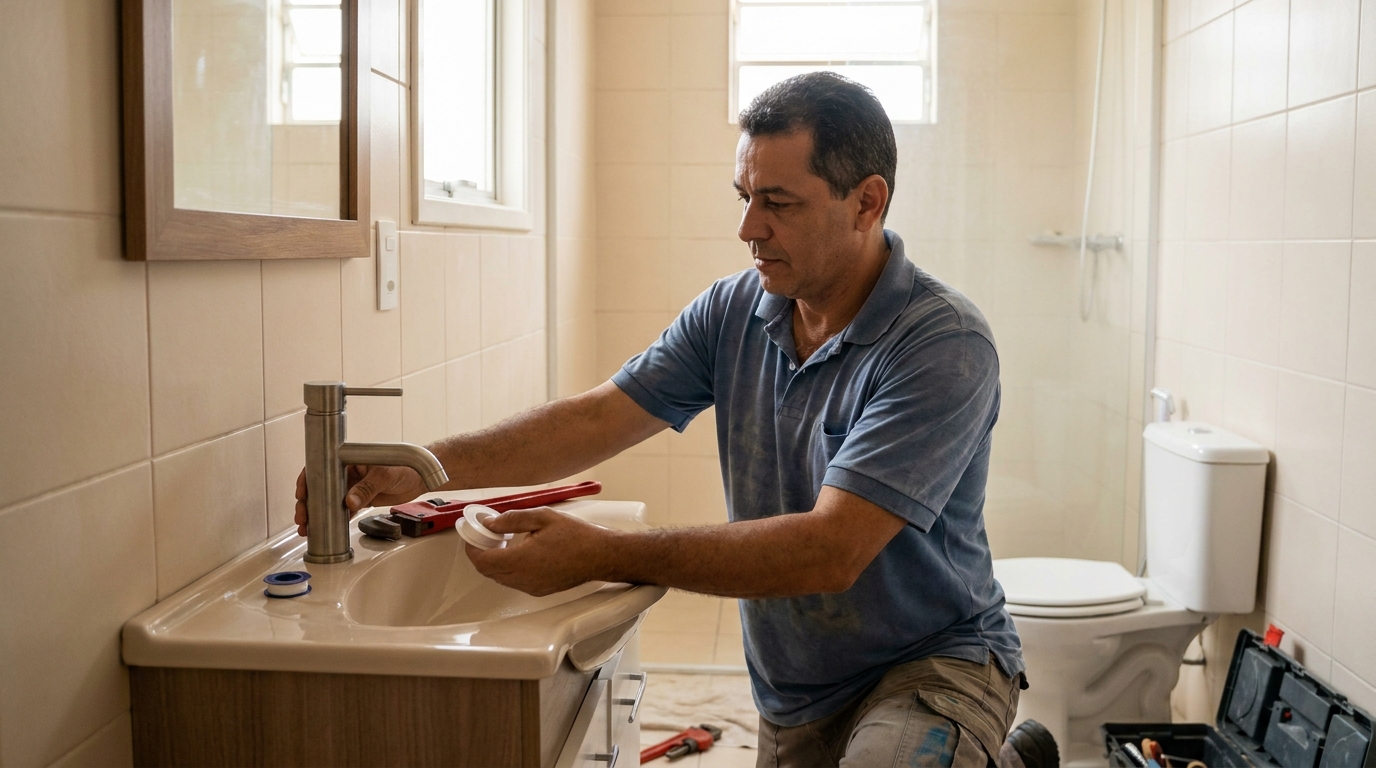 Instalação de torneira profissional em Sorocaba‑SP
