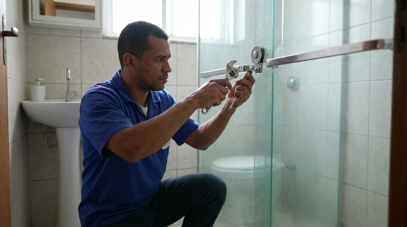 Manutenção e reparo de box de vidro perto de mim em Sorocaba‑SP