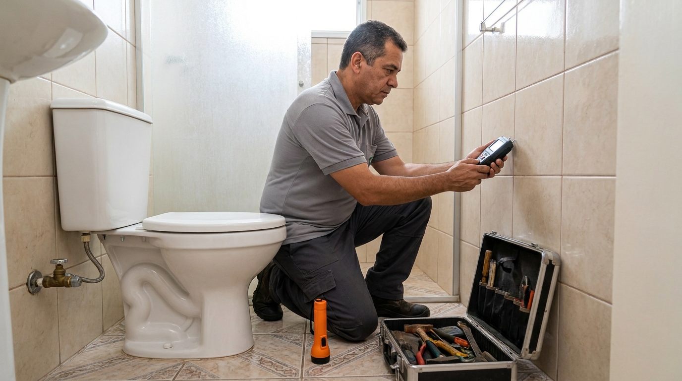 Técnico de caça vazamento com detector em Sorocaba‑SP